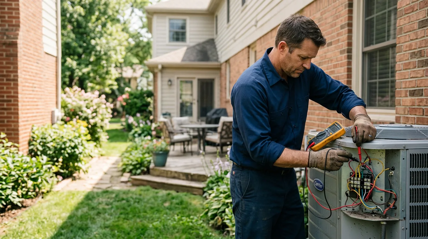 HVAC technician working near Park River, ND